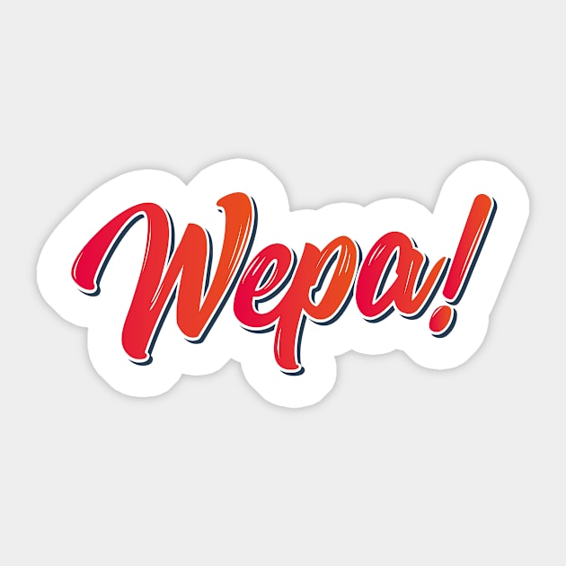 Wepa! (Puerto Rican Slang: Oh Yeah) Sticker by bluerockproducts